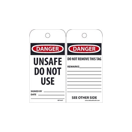 TAGS, DANGER, UNSAFE DO NOT